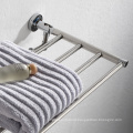 Bathroom stainless steel Towel Rack, Wall Mounted single Towel Holder Polished with 5 Hooks